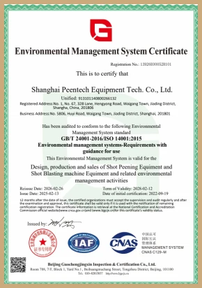 Environmental Management System Certificate